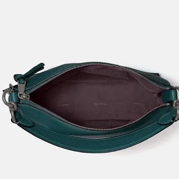 Coach Green Pebbled Leather Shay Crossbody Bag NWOT MSRP: $398.00